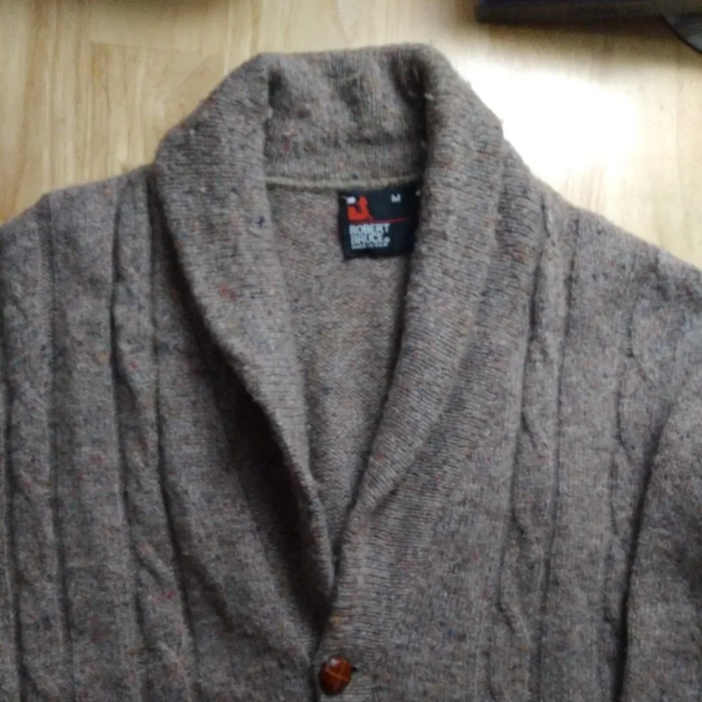 Vintage Robert Bruce Cable Knit Cardigan Sweater READ THE DESCRIPTION